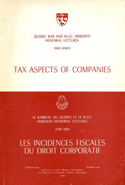 Les incidences fiscales du droit corporatif