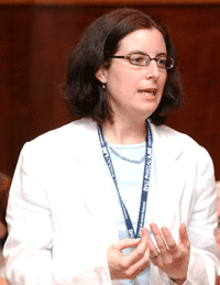 L'atelier a donn&eacute; lieu &agrave; un d&eacute;bat prenant. Ici, M<sup>e</sup>&nbsp;Sylvie Champagne, du Service de recherche et de l&eacute;gislation du Barreau.