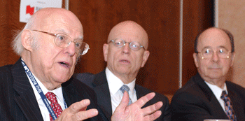 L'ancien s&eacute;nateur G&eacute;rald-A. Beaudoin, Jean-Pierre Kingsley et M<sup>e</sup>&nbsp;Viateur Bergeron
