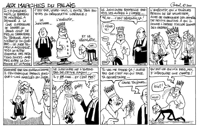 Caricature du Journal du Barreau - &eacute;dition du 15 juin 2000