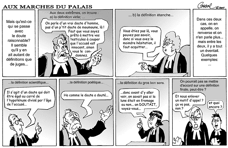 Caricature du Journal du Barreau - &eacute;dition du 1er d&eacute;cembre 2000