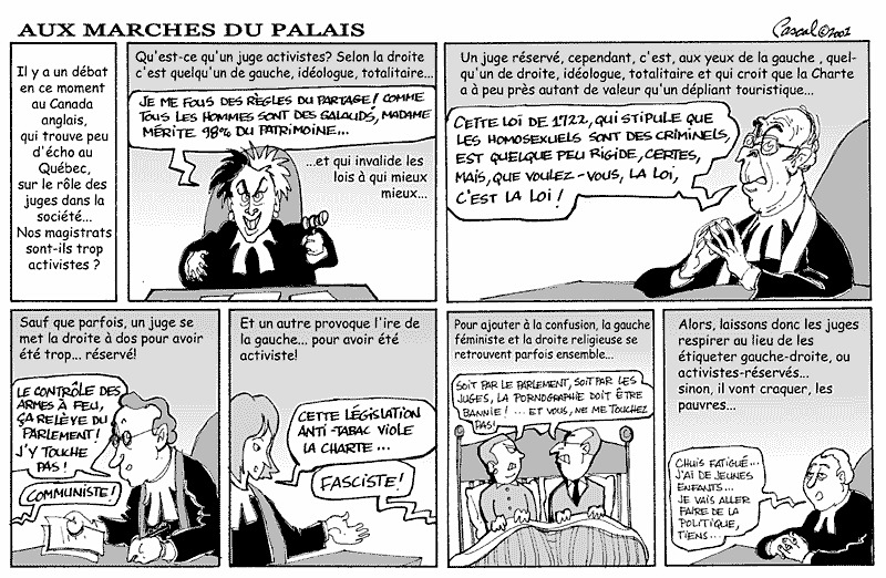 Caricature du Journal du Barreau - &eacute;dition du 15 janvier 2001