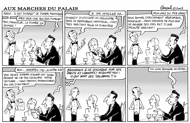 Caricature du Journal du Barreau - &eacute;dition du 15 avril 2001
