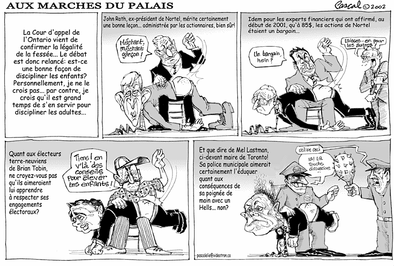 Caricature du Journal du Barreau - &eacute;dition du 15 f&eacute;vrier 2002