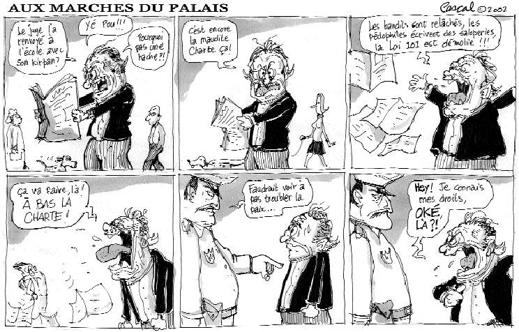 Caricature du Journal du Barreau - &eacute;dition du 15 mai 2002