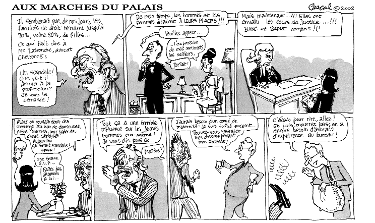 Caricature du Journal du Barreau - &eacute;dition du 1er juin 2002