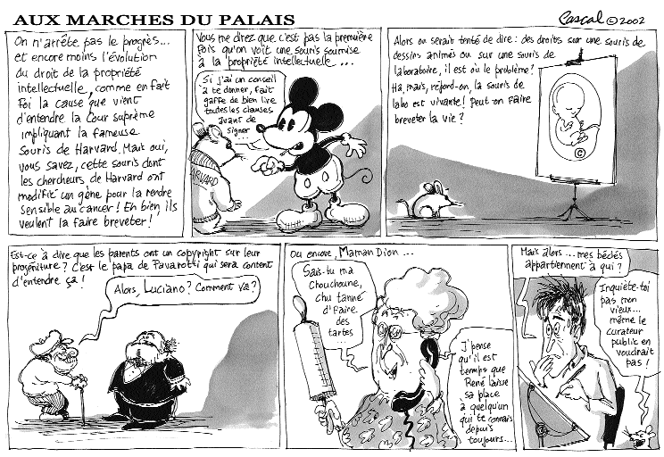 Caricature du Journal du Barreau - &eacute;dition du 15 juin 2002