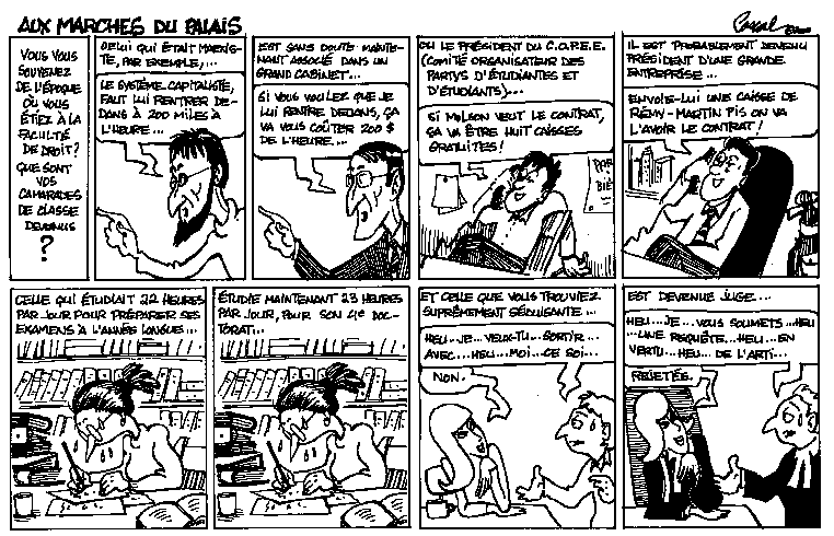 Caricature du Journal du Barreau - &eacute;dition du 1er septembre 2002