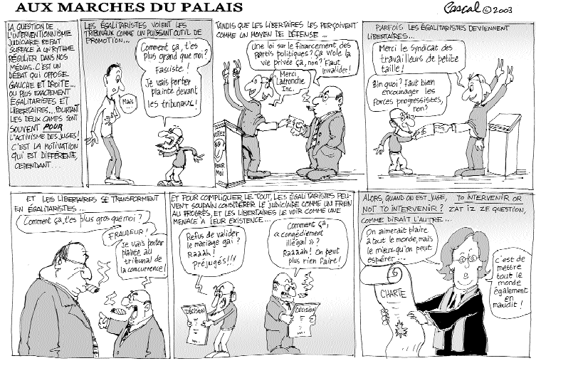 Caricature du Journal du Barreau - &eacute;dition du 1er f&eacute;vrier 2003