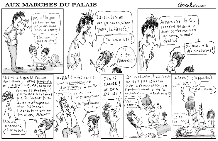 Caricature du Journal du Barreau - &eacute;dition du 1er mars 2004