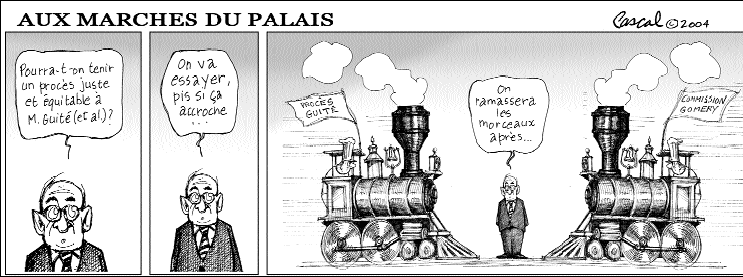 Caricature du Journal du Barreau - &eacute;dition du 1er juin 2004