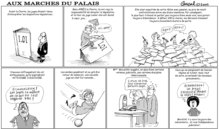 Caricature du Journal du Barreau - &eacute;dition du 1er f�vrier 2005