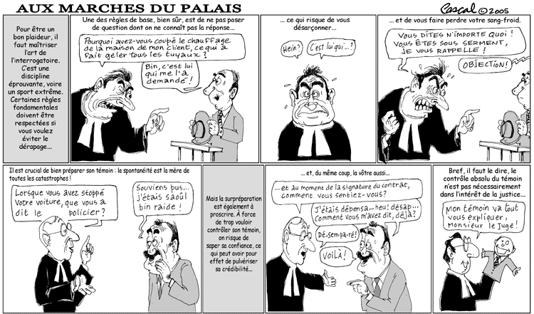 Caricature du Journal du Barreau - &eacute;dition du 1er avril 2005