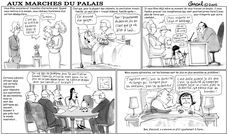 Caricature du Journal du Barreau - &eacute;dition du 1er mai 2005