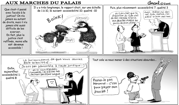 Caricature du Journal du Barreau - &eacute;dition du 15 mai 2005