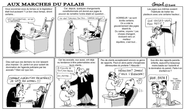 Caricature du Journal du Barreau - &eacute;dition de mai 2006