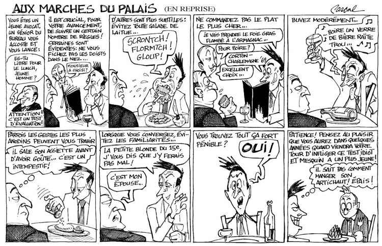 Caricature du Journal du Barreau - &eacute;dition d'ao�t 2006