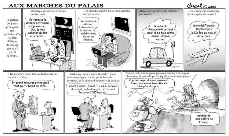 Caricature du Journal du Barreau - &eacute;dition de septembre 2006