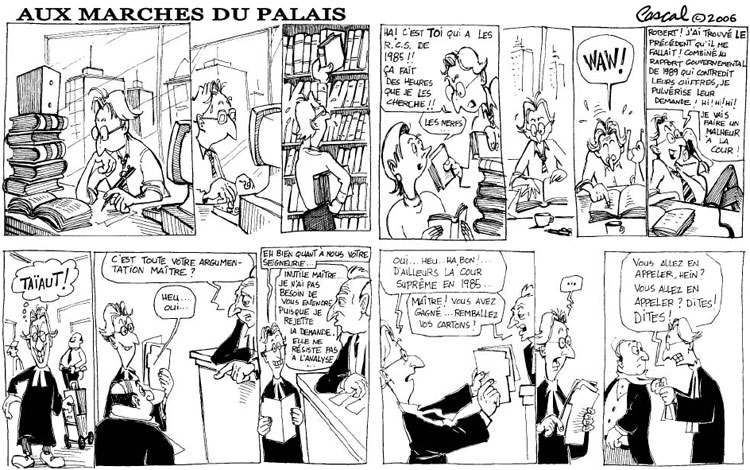 Caricature du Journal du Barreau - &eacute;dition de novembre 2006