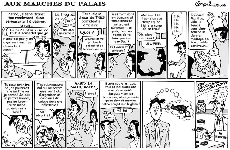 Caricature du Journal du Barreau - &eacute;dition de d�cembre 2006