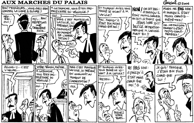 Caricature du Journal du Barreau - &eacute;dition d'avril 2007