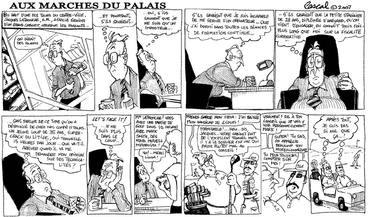 Caricature du Journal du Barreau - &eacute;dition de mai 2007